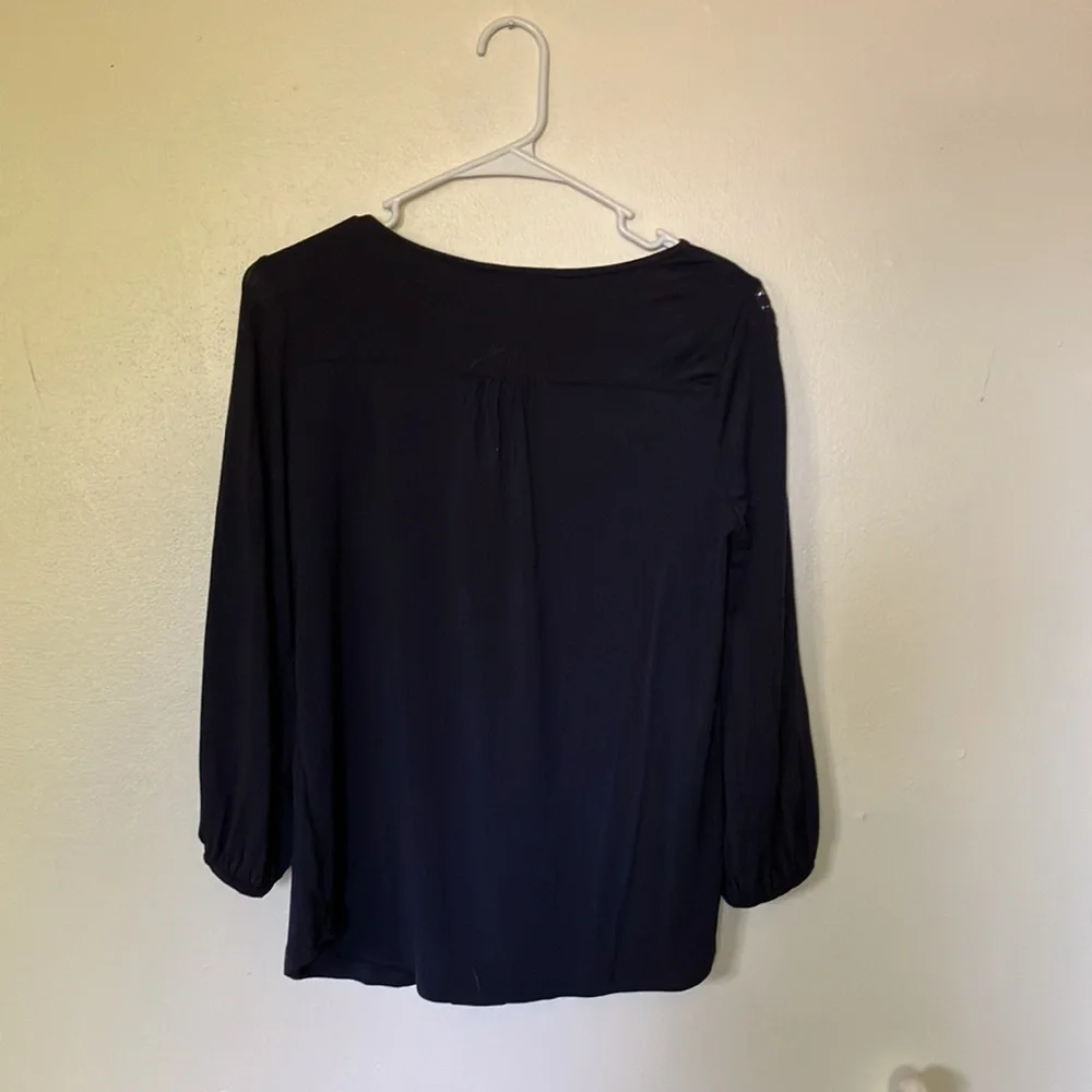 Boden Blue Long Sleeve Blouse - Picture 2 of 5